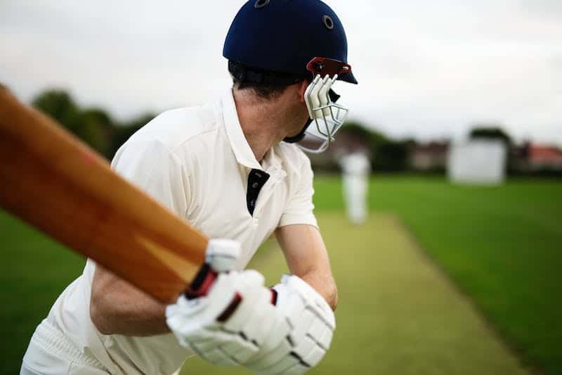 Cricketers-must-always-protect-their-eyes Cricketer batting