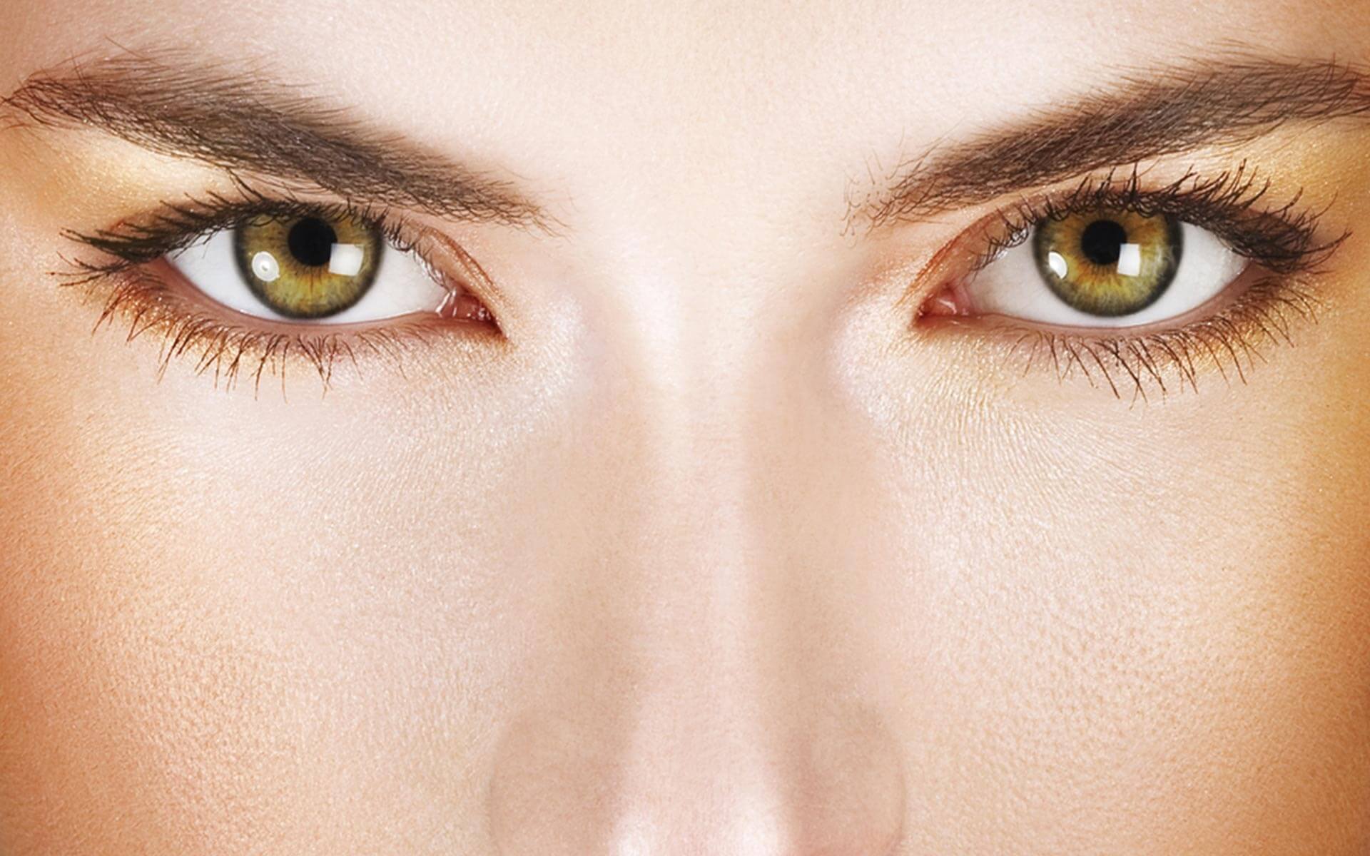 Closeup of a woman's eyes