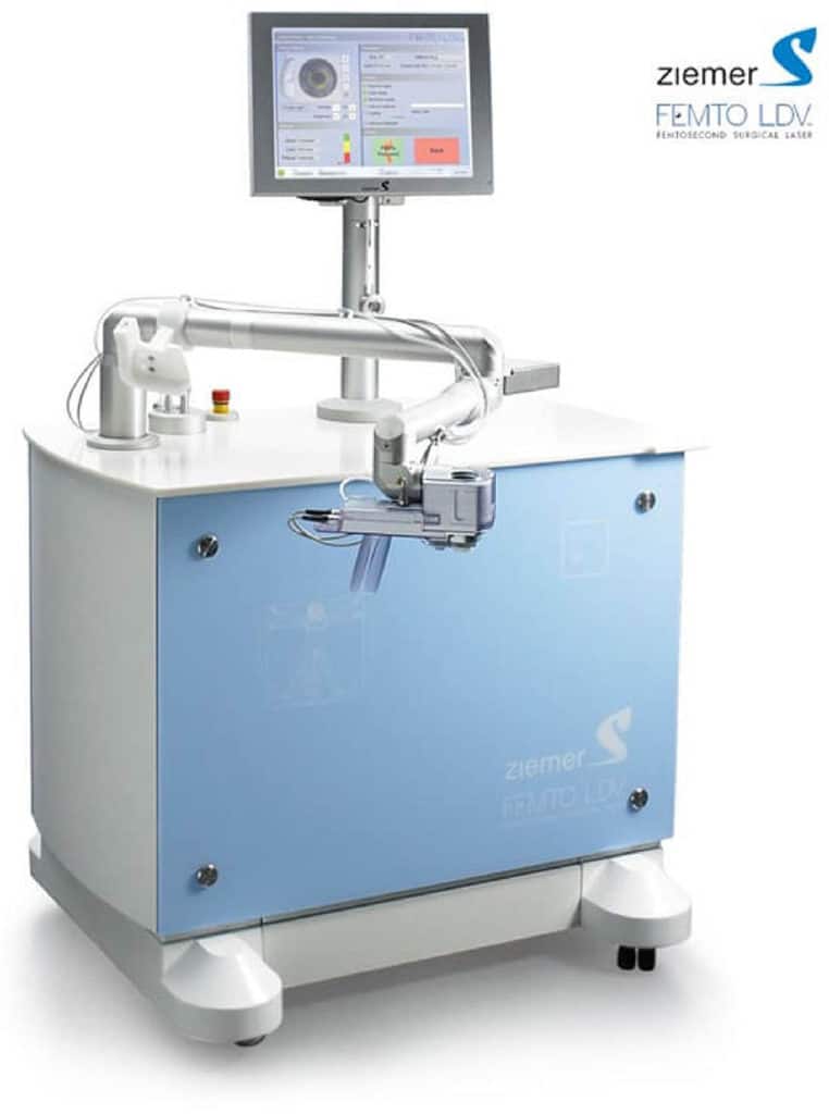 Ziemers machine for laser eye surgery